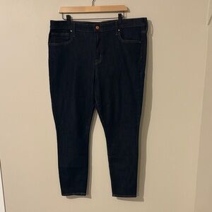 GAP Women's Dark Blue True Skinny High Rise Jeans